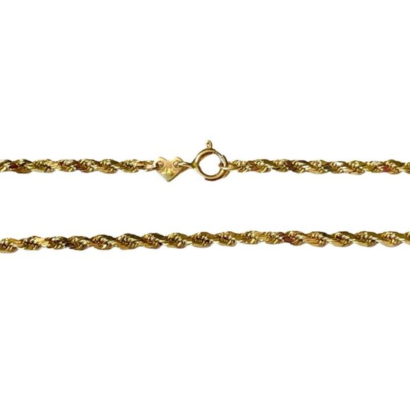 Authentic ORO 14K Solid Yellow Gold Bracelet Rope OR 1 gram NOT SCRAP - Picture 4 of 11
